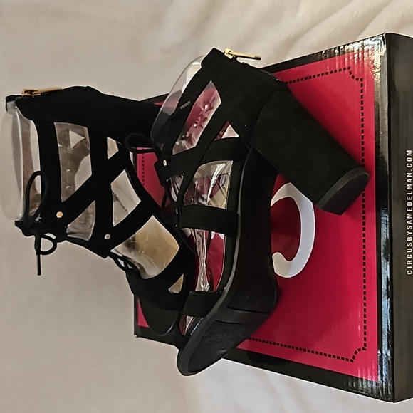 NWT Sam Edelman Black Block Heel - Picture 3 of 3